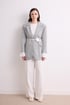 Volan Kol Blazer Ceket - Gri