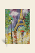Creamona Paris Dokulu Mini Defter Çizgili Paris