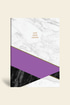 Mermer Defter Çizgili Mor 17x24cm