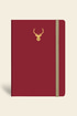 Minimal Defter Kareli Bordo 17x24cm
