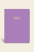 Notes Mini Defter Çizgili Mor 14x20 cm