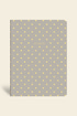 Puantiyeli Mini Defter Çizgili Kum 14x20 cm