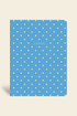 Puantiyeli Mini Defter Çizgili Mavi 14x20 cm