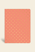 Puantiyeli Mini Defter Çizgili Mercan 14x20 cm