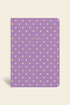 Puantiyeli Mini Defter Çizgili Mor 14x20 cm