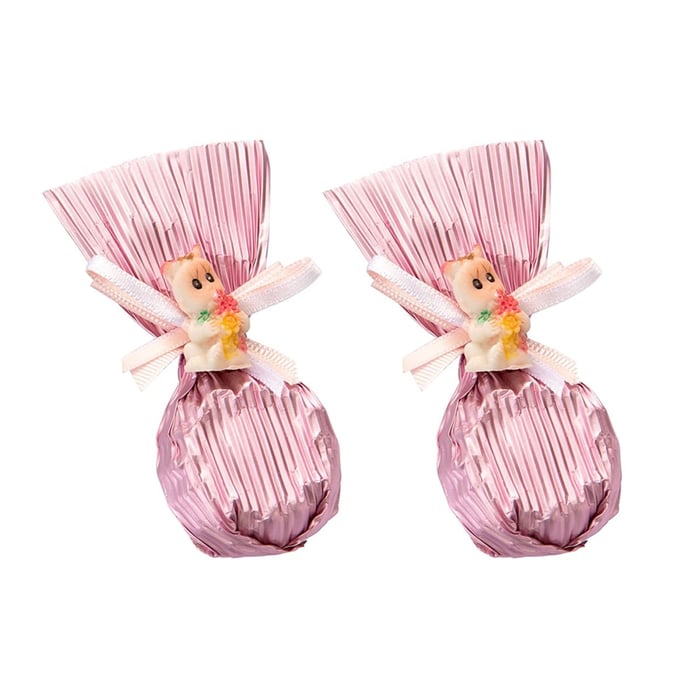 Bebekli Çiçek Baton Pembe 300g - Kız Bebek Çikolatası