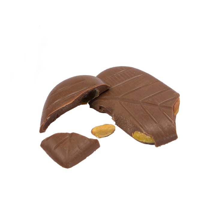 Gül Dekorlu Kırmızı Kalp Çikolata 30g