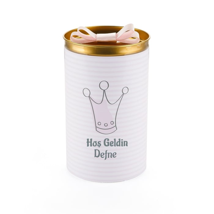 İsimli Kız Bebek Çikolatası Silindir Kutu