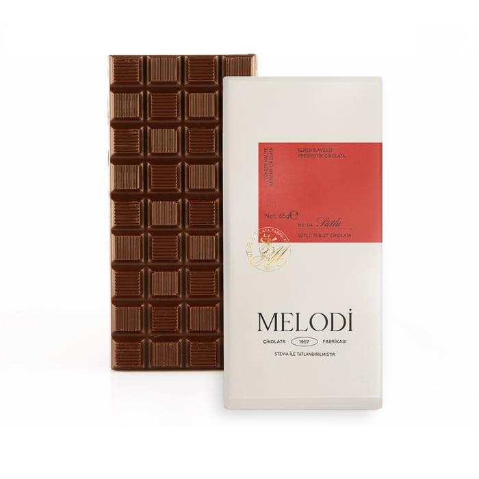 Şeker İlavesiz Prebiyotik Sütlü Çikolata 65g(e)