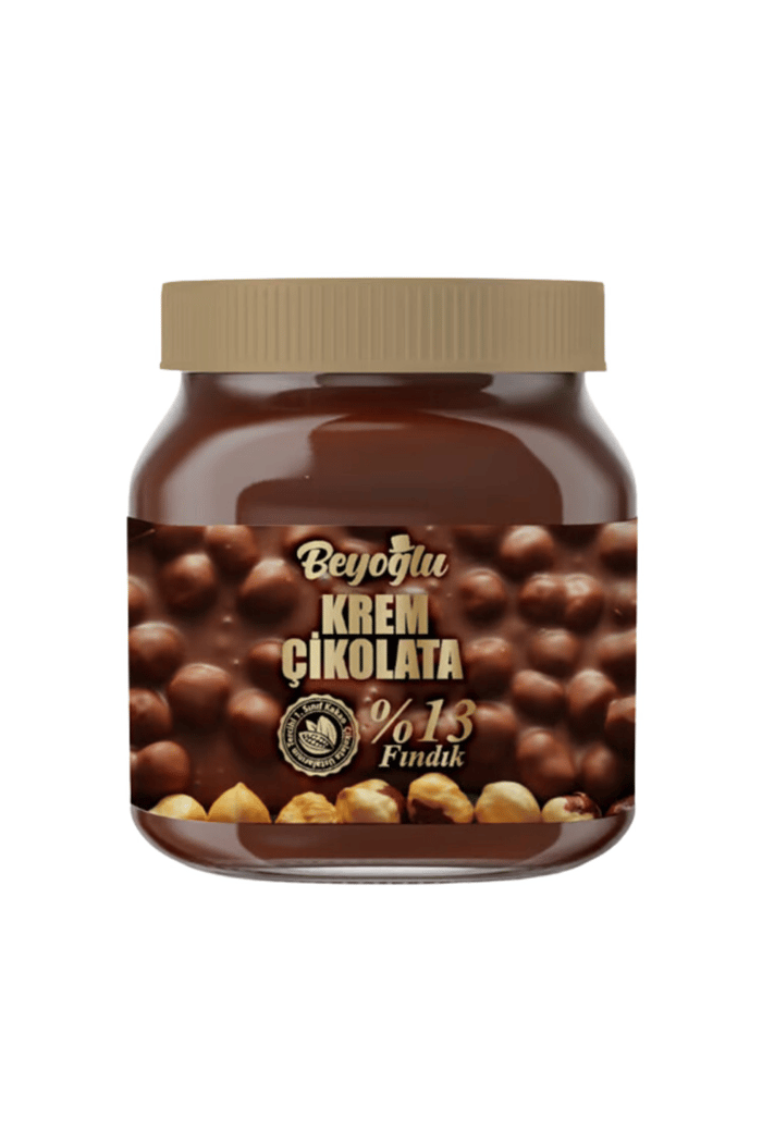 Beyoğlu Çikolata-Beyoğlu 13% Hazelnut Cream Chocolate Glass Bowl 350GR.Beyoğlu 13% Hazelnut Cream Chocolate Glass Bowl 350GR.