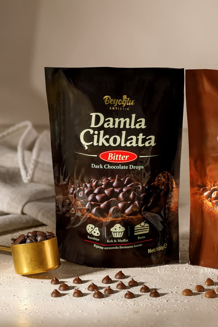 Beyoğlu Çikolata-Bitter Damla ÇikolataBeyoğlu Bitter Damla Çikolata 100 gr (Kurabiye,Pasta ve Kek İçin)