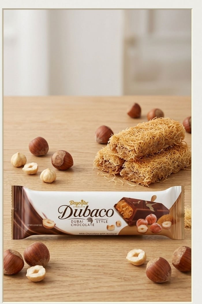 Beyoğlu Dubaco Fındıklı Çıtır Kadayıflı Dubai Çikolatası 35gBeyoğlu Dubaco Fındıklı Ve Çıtır Kadayıflı Dubai Çikolatası 35 Gr. * 4 adet