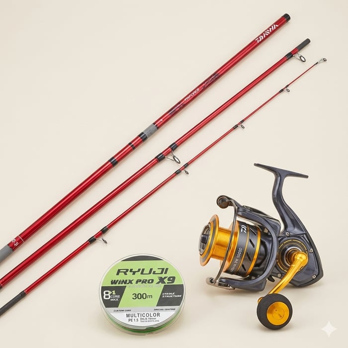 Daiwa Triforce 420cm & Laguna 24 SW Surf Olta Takımı