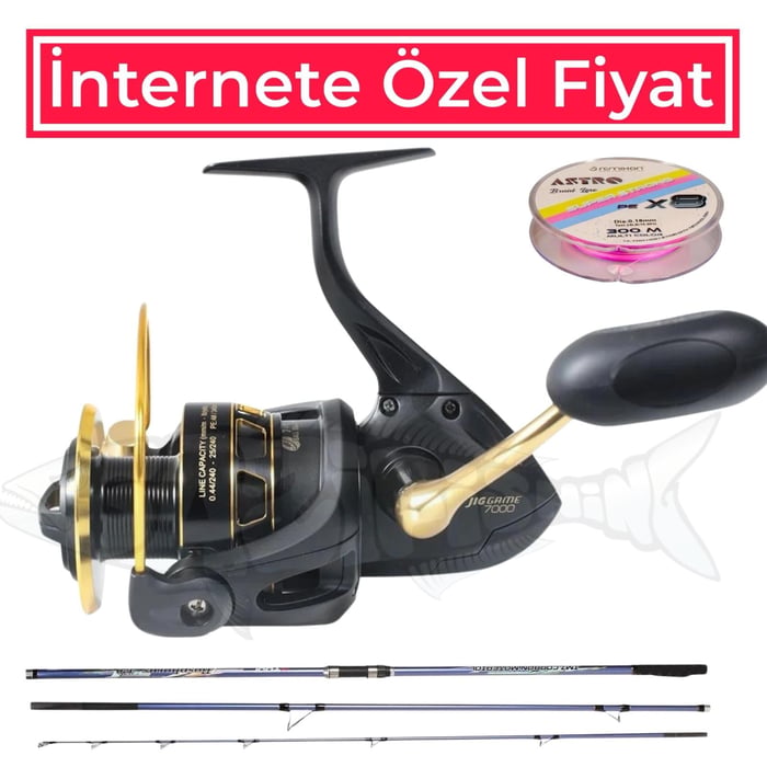 İnternete Özel 3 Parça Surf Casting Olta Seti, Surf Casting Olta Setleri, Remixon