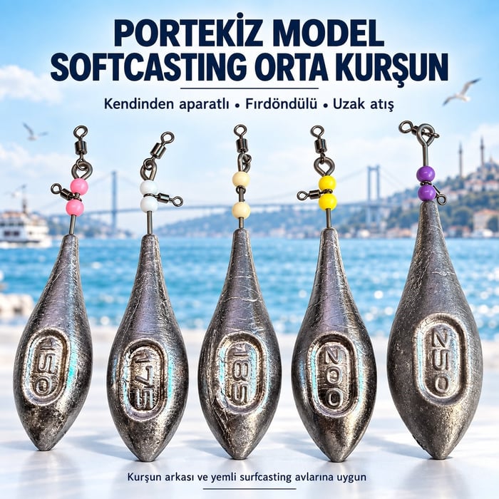 Portekiz Model Aparatlı Surfcasting Olta Kurşunu, Olta Kurşunları, Gazi Fishing