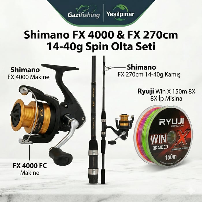 Shimano FX Spin At Çek Olta Seti