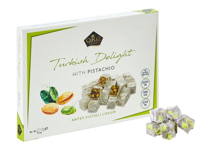 Çifte Kavrulmuş Fıstıklı Duble Lokum 210gr