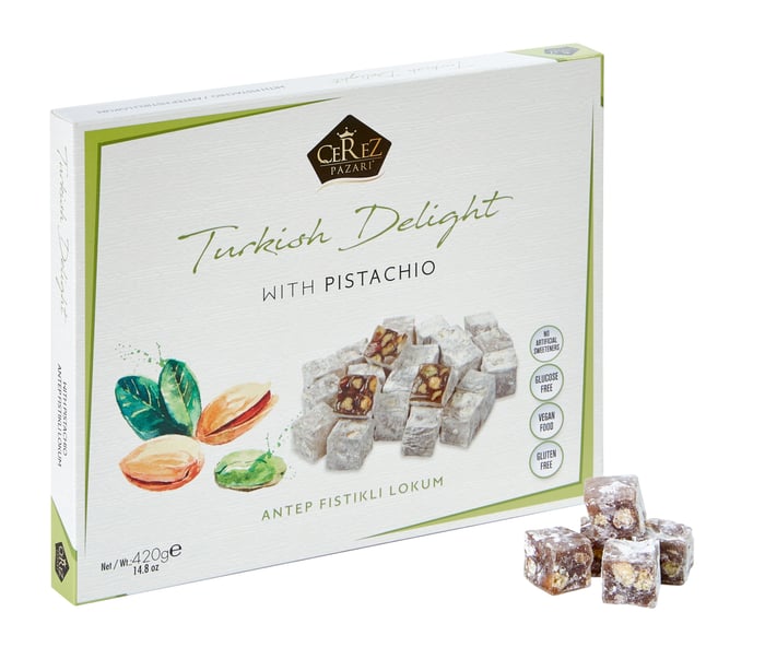 Çifte Kavrulmuş Fıstıklı Duble Lokum 454 gr
