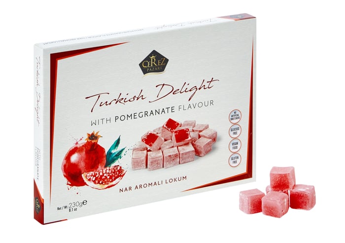 Gül Aromalı Lokum 230gr - kopya