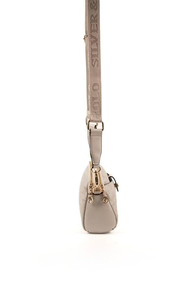 Silver Polo Bej - S.Bej Logolu Kadın Çapraz Çanta SP1144