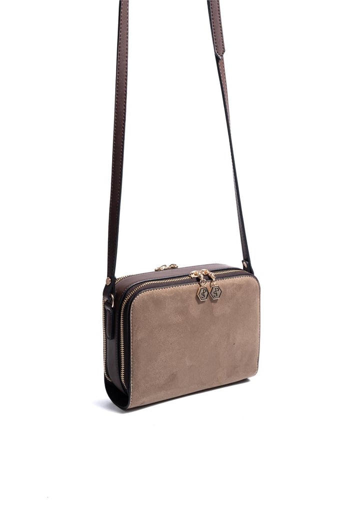 Silver & Polo SP888 Kadın Çapraz Çanta Süet Vizon-Kahve