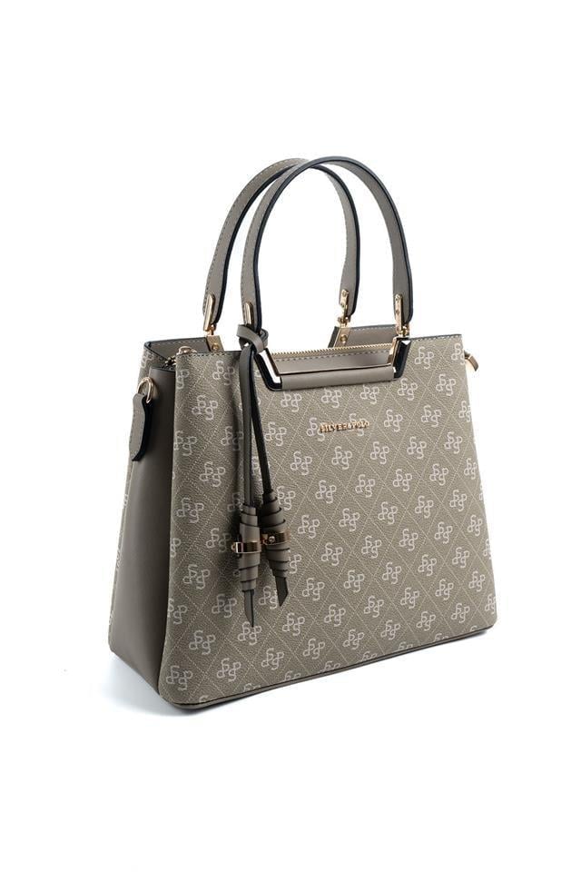 Silver & Polo SP969 Kadın El Çantası Monogram Y.Yeşil
