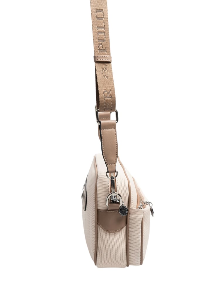 Silver & Polo SP1267 Kadın Çapraz Çanta Petek Bej-Latte