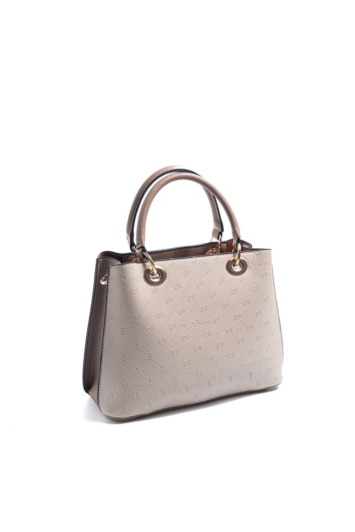 Silver Polo Bej - Latte Fashion Kadın El Çantası SP1272