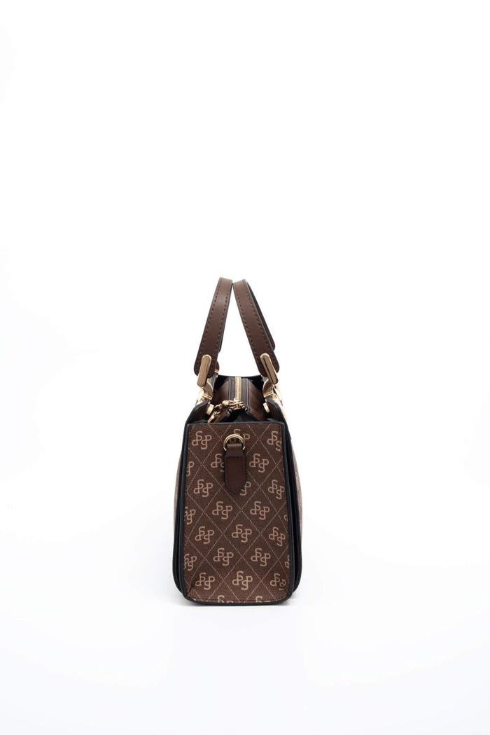 Silver & Polo SP1133 Kadın El Çantası Monogram Kahve