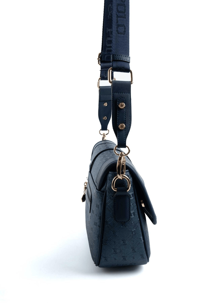 Silver & Polo SP1182 Kadın Çapraz Çanta Logolu Lacivert