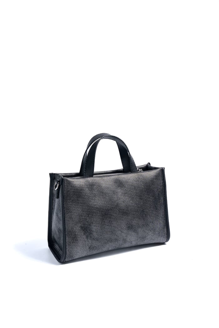 Silver & Polo SP1271 Kadın El Çantası Petek M.Gümüş-Siyah
