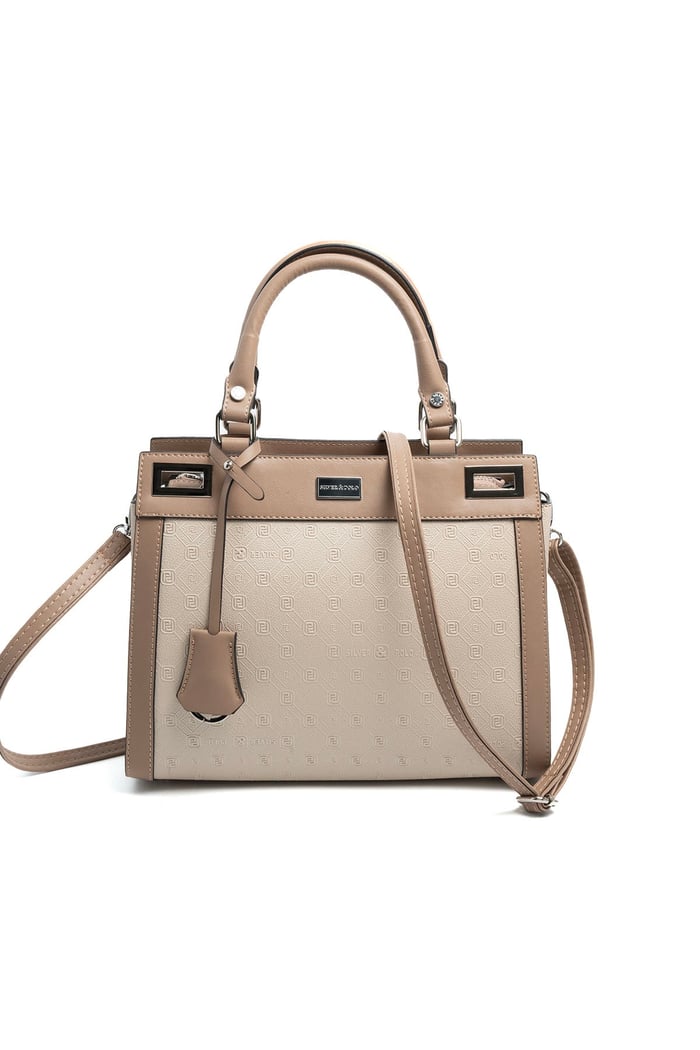 Silver & Polo SP1174 Kadın El Çantası Fashion Bej-Latte