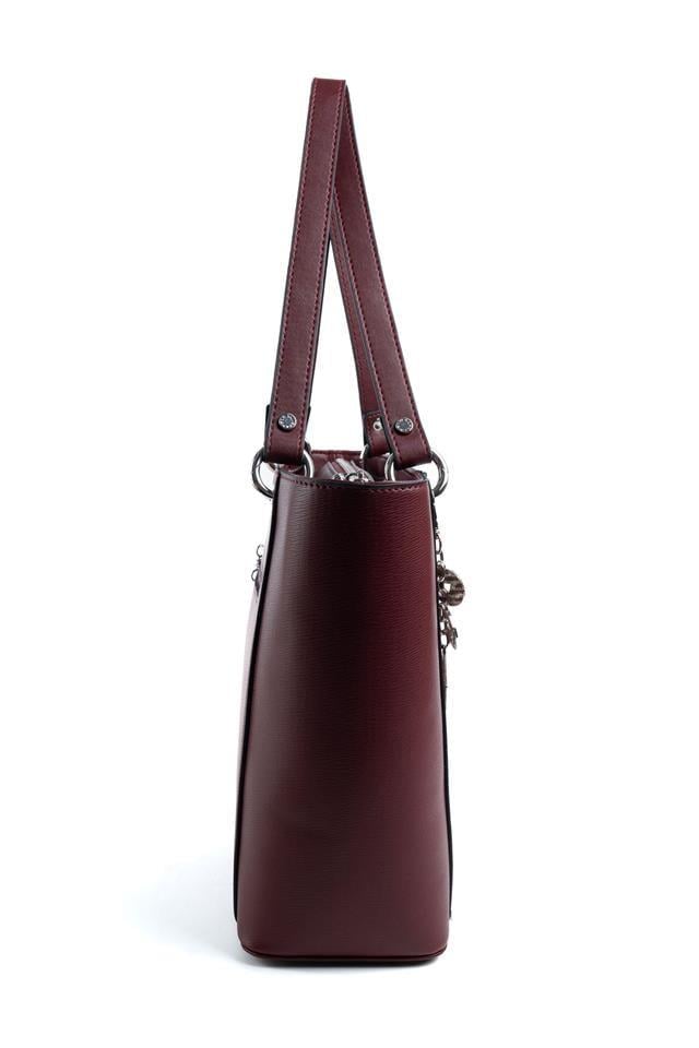Silver & Polo SP1176 Kadın Omuz Çantası Düz Bordo