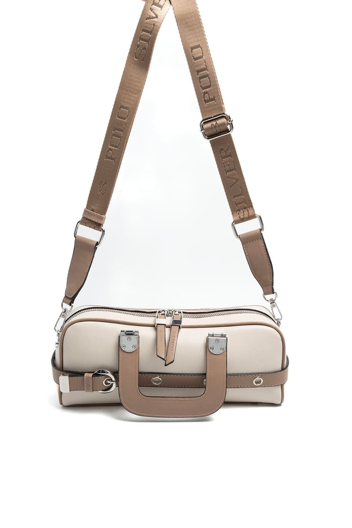Silver & Polo SP1258 Kadın El Çantası Düz Bej-Latte