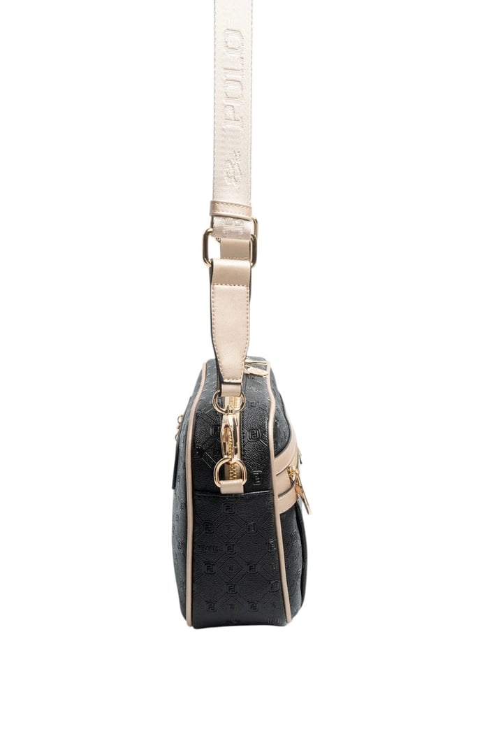 Silver Polo Siyah - S.Nut Logolu Kadın Çapraz Çanta SP1280