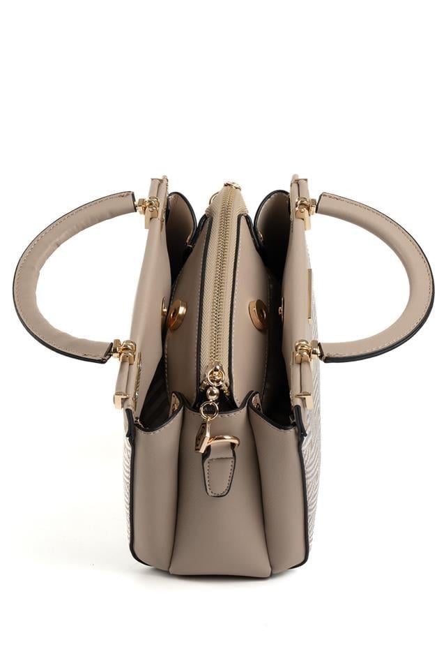 Silver & Polo SP1193 Kadın El Çantası Ç.Örgü Bej-Kum