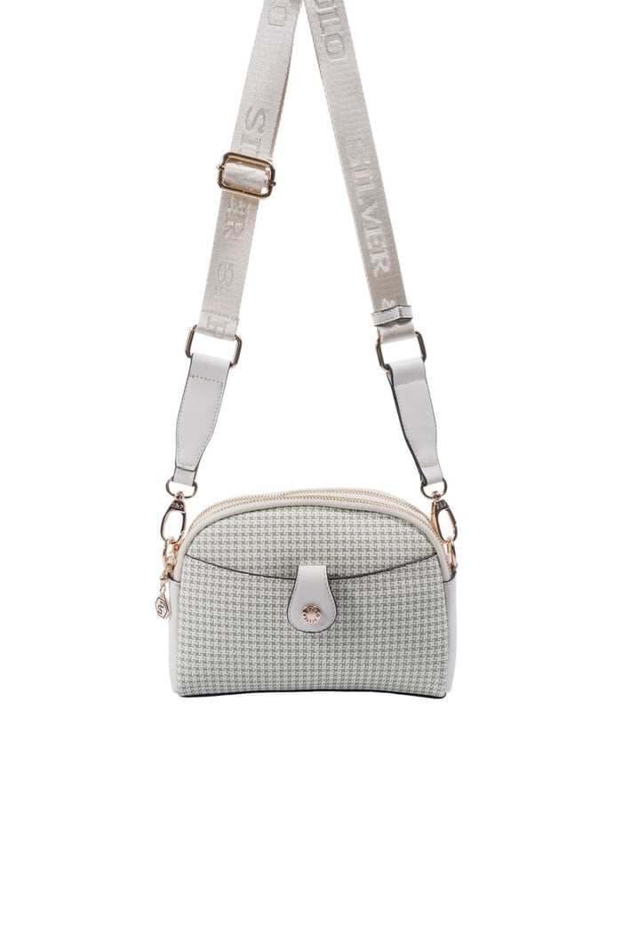 Silver & Polo SP1144 Kadın Çapraz Çanta King Desen Yeşil-Kemik