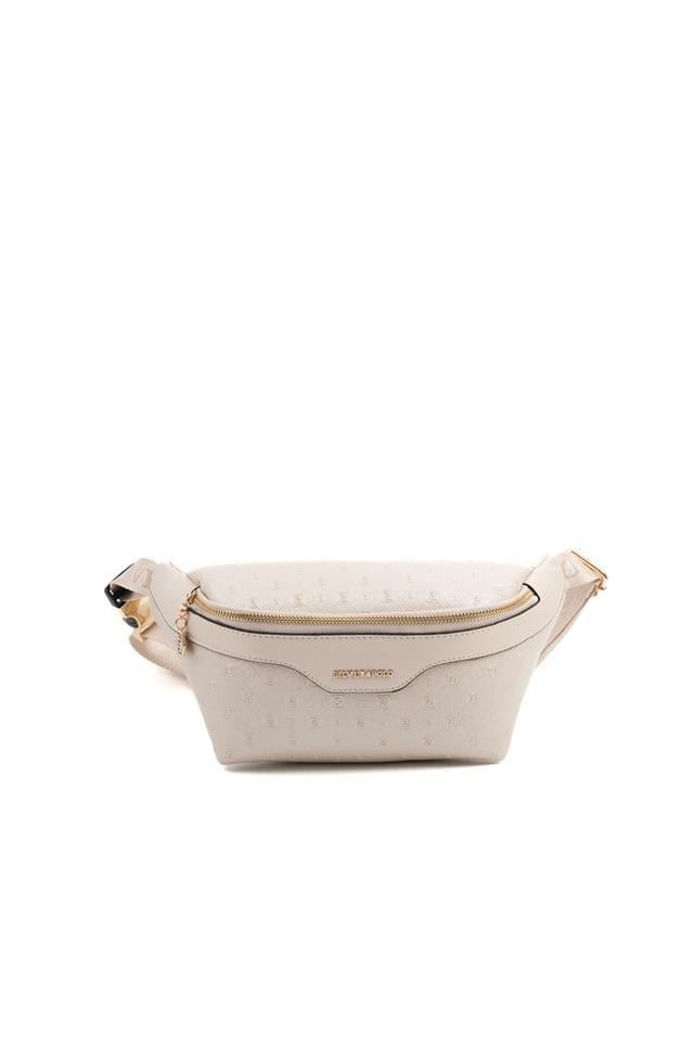 Silver & Polo SP1192 Kadın Bel Çantası Logolu Bej-S.Bej