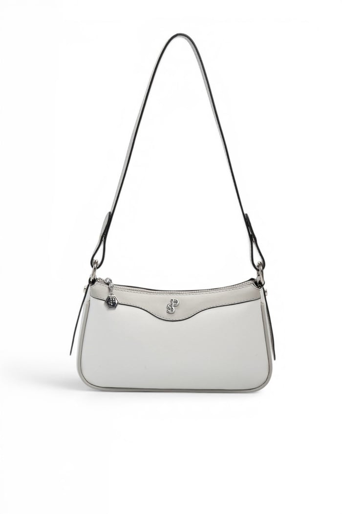 Silver & Polo SP1274 Kadın Çapraz Çanta Düz Beyaz-A.Gri