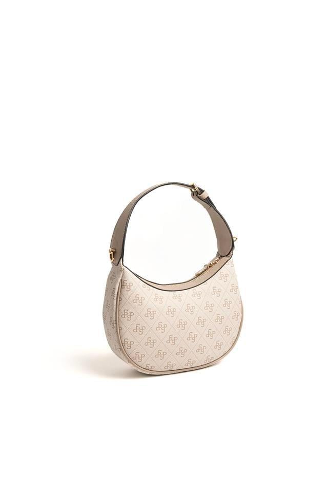Silver & Polo SP1194 Kadın Omuz Çantası Monogram Bej-Kum