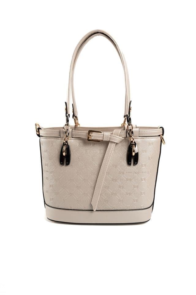 Silver Polo Bej - S.Bej Logolu Kadın El Çantası SP1155