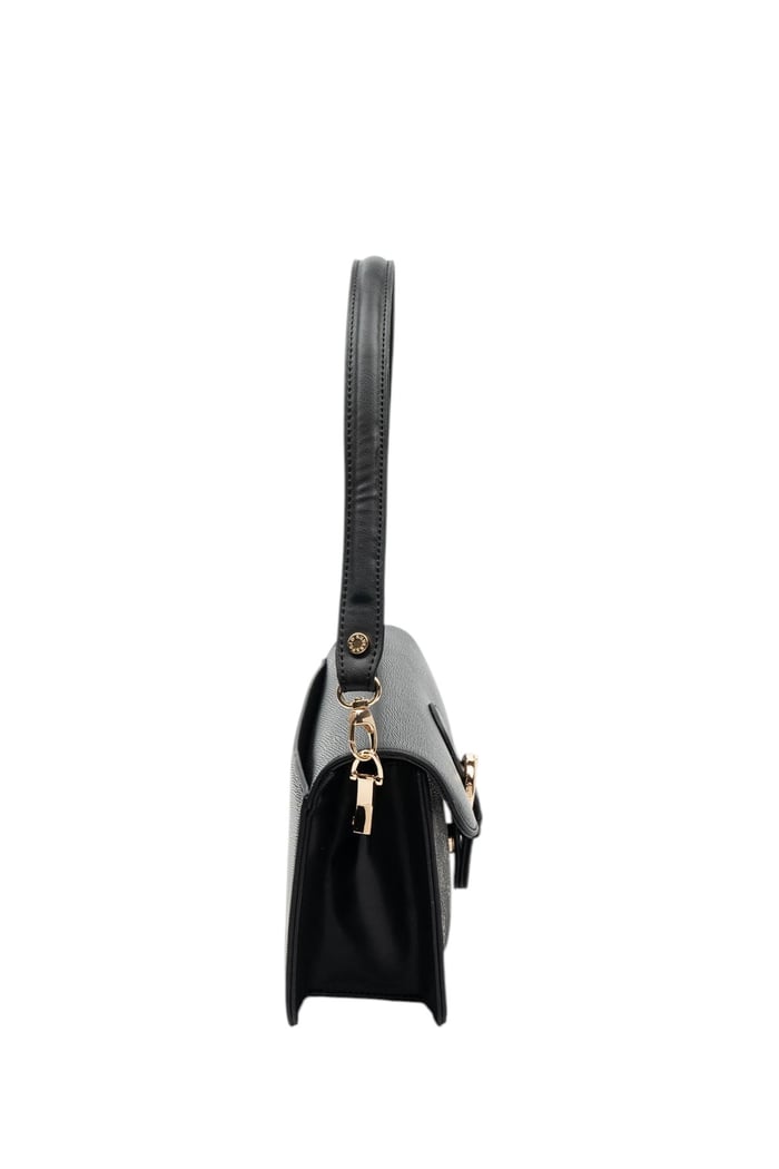 Silver Polo Siyah - M178 Füme - Siyah Düz Kadın Omuz Çantası SP1279