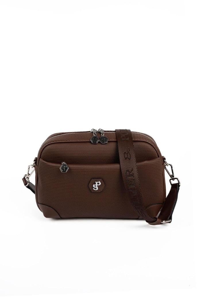 Silver Polo Kahve - Kahve Petek Kadın Çapraz Çanta SP1094