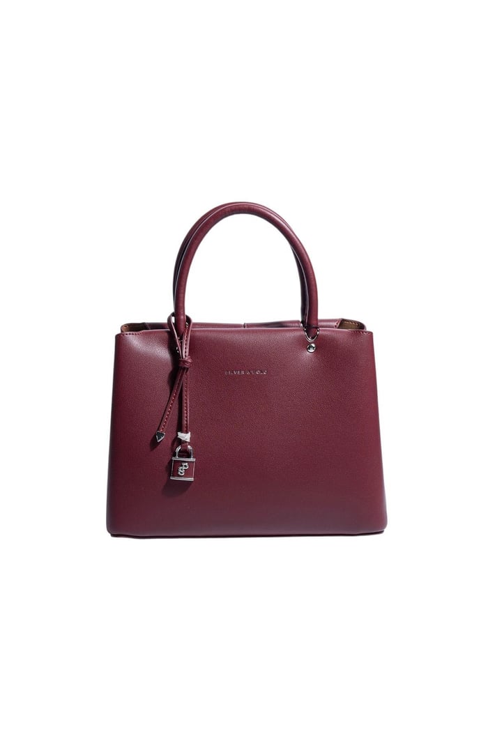 Silver Polo Bordo - Bordo Cilt Kadın El Çantası SP1236