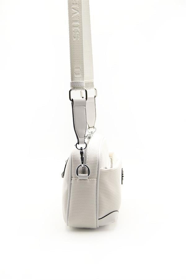 Silver & Polo SP1094 Kadın Çapraz Çanta Petek Beyaz