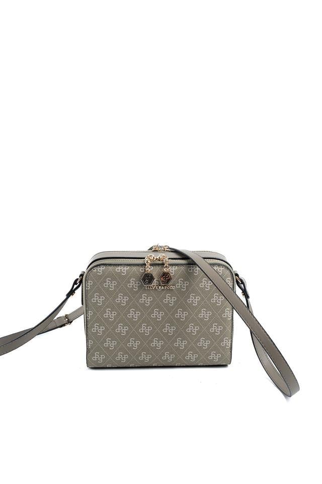 Silver Polo Y.Yeşil - Y.Yeşil Monogram Kadın Çapraz Çanta SP888