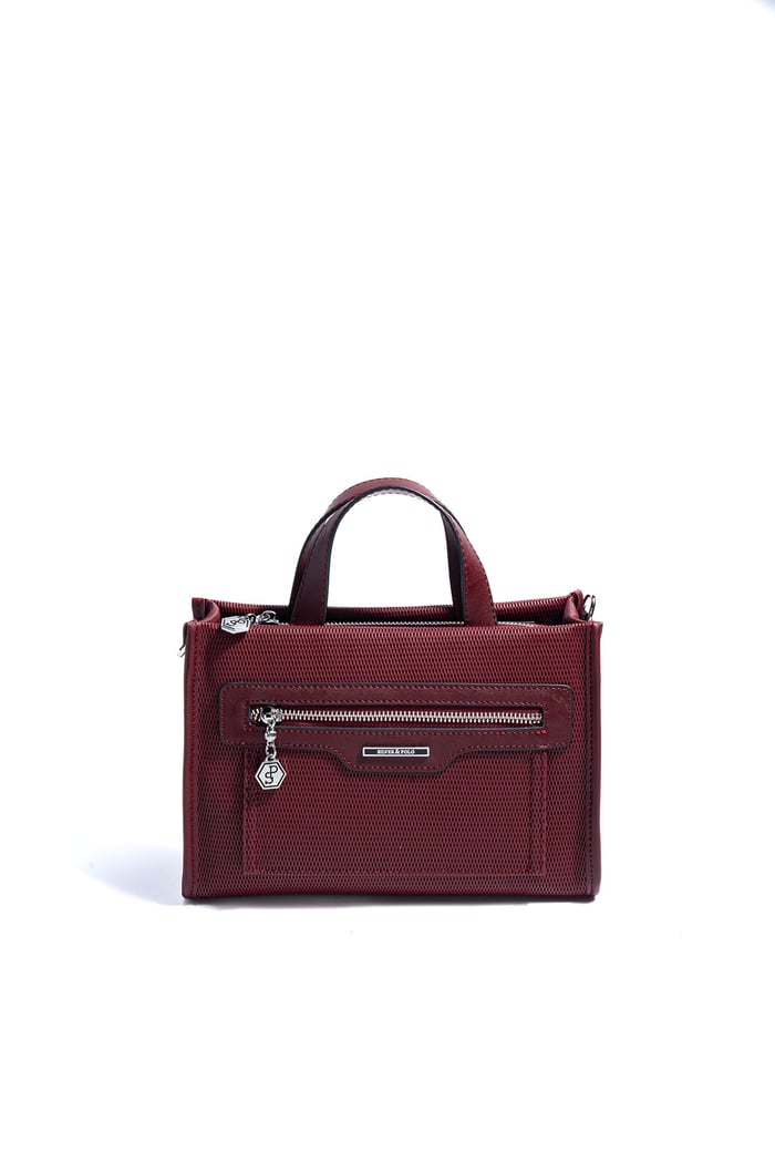 Silver & Polo SP1271 Kadın El Çantası Petek Bordo