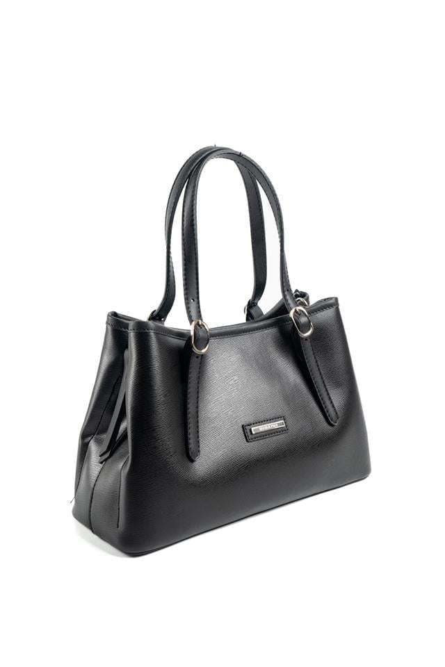 Silver & Polo SP1252 Kadın El Çantası Düz Siyah