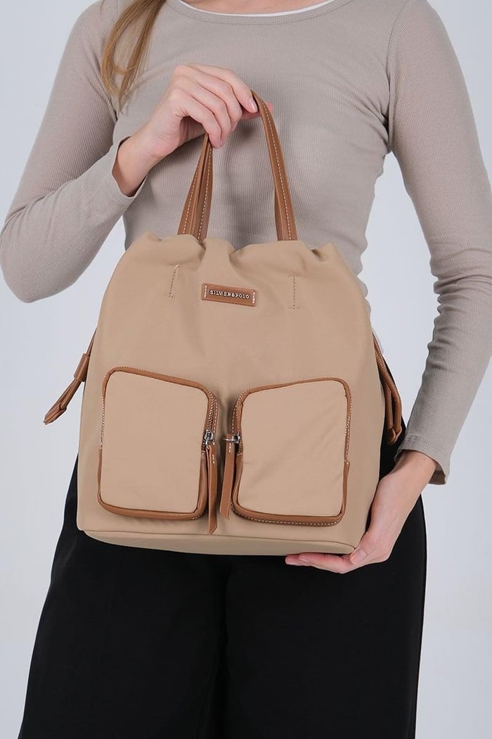 Silver & Polo SP1232 Kadın Sırt Çantası  Nut-Taba