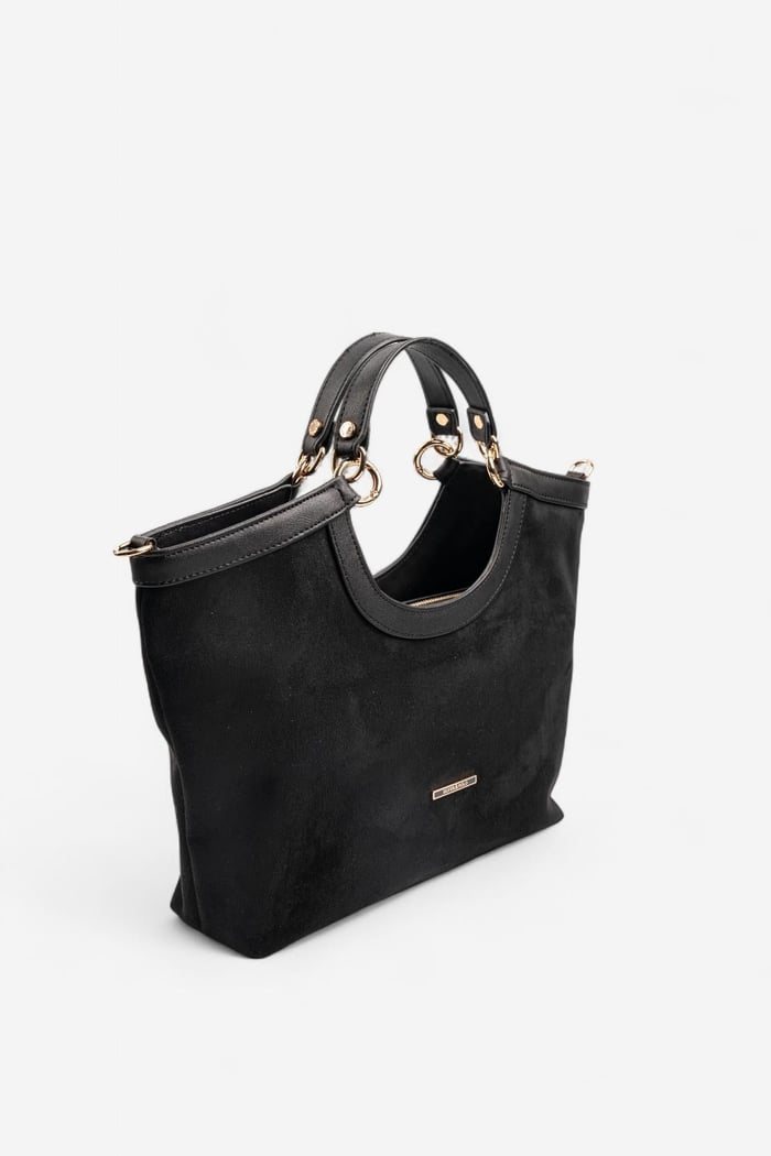 Silver & Polo SP1189 Kadın El Çantası Süet Siyah